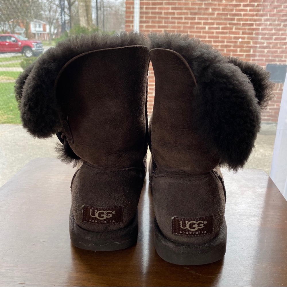 Bailey Button Ugg Boots Dark Brown - image 8